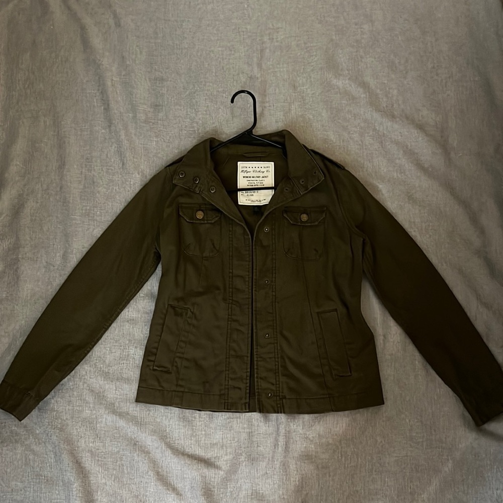 Tommy Hilfiger green bomber jacket